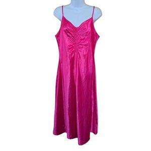 Strappy Hot Pink Slip Dress Flowy glam coquette date night fairycore romance